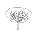 Apple tree icon. Set of silhouette of tree icons. Web Icons Premium quality graphic design. Signs, outline symbols collection,