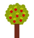 apple tree isolated icon design Royalty Free Stock Photo