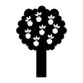 apple tree isolated icon Royalty Free Stock Photo