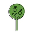 Apple tree isolated icon Royalty Free Stock Photo