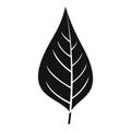 Apple tree leaf icon, simple style Royalty Free Stock Photo