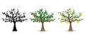 Apple tree Money tree, image of asset harvest Vector illustration