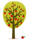 Apple tree vector