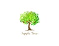 Apple tree vector Royalty Free Stock Photo