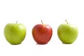 Apple trio Royalty Free Stock Photo