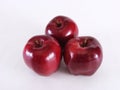 Apple Trio on White Royalty Free Stock Photo