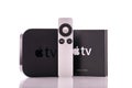Apple TV Remote Control Royalty Free Stock Photo