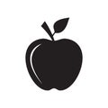 Apple vector icon. Royalty Free Stock Photo