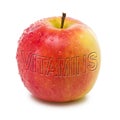 Apple with vitamins Royalty Free Stock Photo