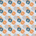 APPLE WALLPAPER Hand Drawn Flat Style Vector Seamless Pattern Royalty Free Stock Photo