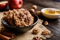 Apple and walnut cookies