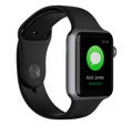 Apple Watch Sport 42mm Space Gray Aluminum Case with Black Band
