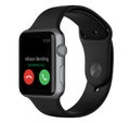 Apple Watch Sport 42mm Space Gray Aluminum Case with Black Band