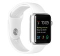 Apple Watch Sport Silver Aluminum Case with White Sport Band