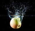 Apple water splash