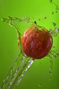 Apple water splash diet health lifestyle