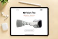 Apple webpage showing the newly released \