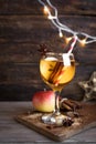 Apple winter drink Royalty Free Stock Photo