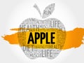 APPLE word cloud collage Royalty Free Stock Photo
