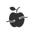 Apple Worm Icon Royalty Free Stock Photo