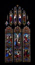 APPLEDORE, DEVON, ENGLAND - APRIL 2 2022: Inside St Marys parish church. Altar window.