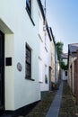 APPLEDORE, NORTH DEVON, ENGLAND - AUGUST 30 2020: View of old backstreet and cottages. Royalty Free Stock Photo