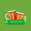 Applejack Month background Royalty Free Stock Photo