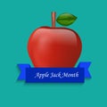 Applejack Month background Royalty Free Stock Photo