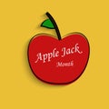 Applejack Month background Royalty Free Stock Photo