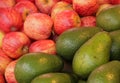 Apples and avocadoes Royalty Free Stock Photo