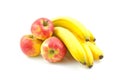 Apples and bananas Royalty Free Stock Photo