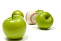 Apples and a Baseball Royalty Free Stock Photo