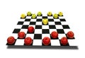 Apples on chessboard