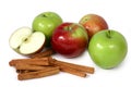 Apples and cinnamon (2) Royalty Free Stock Photo