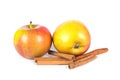 Apples with cinnamon Royalty Free Stock Photo