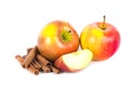 Apples with cinnamon Royalty Free Stock Photo