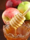 Apples and honey Royalty Free Stock Photo