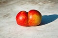 Apples with interresting deformations give fantasy a chance