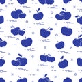 Apples juicy fruit. Seamless pattern. Design for announcement, advertisement, banner or print