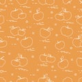 Apples juicy fruit. Seamless pattern