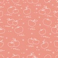 Apples juicy fruit. Seamless pattern. Design for announcement, advertisement, banner or print
