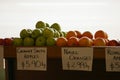 Apples and Oranges being sold at a local green grocer