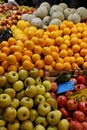 Apples, Oranges and Melons - Mercato Orientale, Genoa, Italy Royalty Free Stock Photo