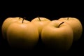 Apples, painted with light Royalty Free Stock Photo
