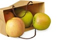 Apples in a paper package Royalty Free Stock Photo