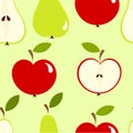 Apples and pears Royalty Free Stock Photo