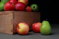 Apples and pears Royalty Free Stock Photo