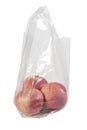 Apples in plastic bag Royalty Free Stock Photo