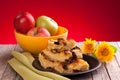 Apples And Pudding Royalty Free Stock Photo
