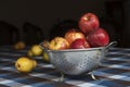 Apples on a rustic table